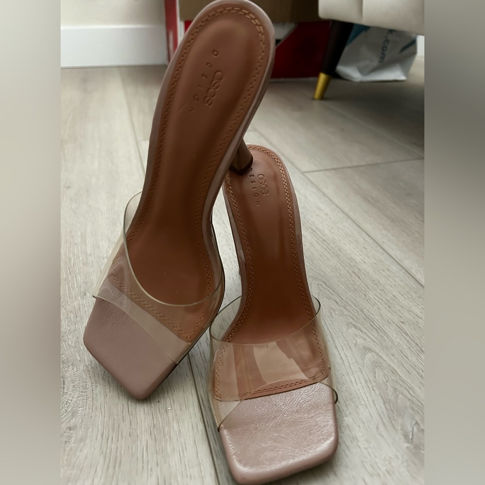 Asos clear strap heels